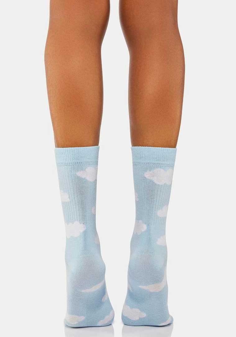 Cheapest 🥰 Skinnydip Cloudy Crew 🧦 Socks 💯 5 Skinnydip Cloudy Crew Socks