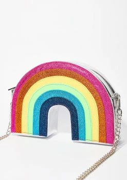 Skinnydip Glitter Rainbow Crossbody Bag Bags & Wallets