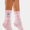 Furby X Skinnydip Pink Tie Dye Socks