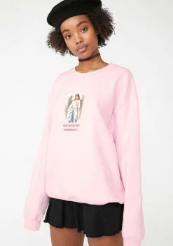 Skinnydip Tops God Bless My Overdraft Sweatshirt