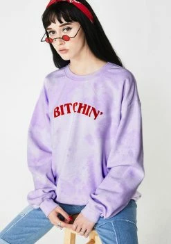 Skinnydip Tops Bitchin' Pullover Sweatshirt