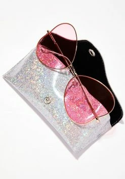 Brand new ❤️ Skinnydip Glitter 👓 Sunglasses Pouch 😍 8 Skinnydip Glitter Sunglasses Pouch