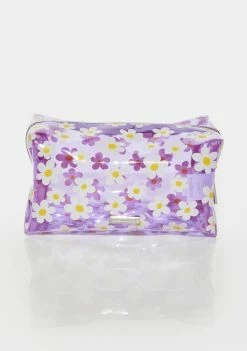 Skinnydip Tools & Accessories Lilac Daisy Makeup Bag
