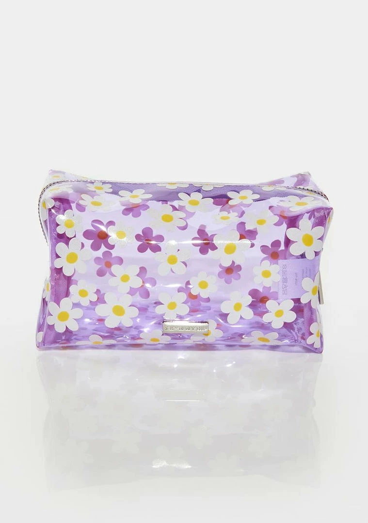 Best Pirce ✔️ Skinnydip Tools & Accessories Lilac Daisy Makeup Bag 🎁 3 Skinnydip Tools & Accessories Lilac Daisy Makeup Bag