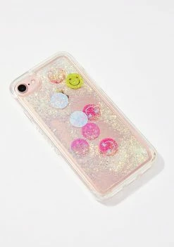 Skinnydip Smiley Glitter IPhone Case