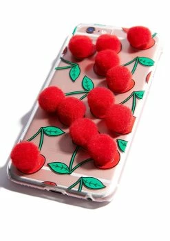New ❤️ Skinnydip Other Shit Cherry Pom IPhone Case ✔️ 9 Skinnydip Other Shit Cherry Pom IPhone Case