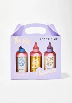Skinnydip The Big Squeeze Bath Syrup Trio Face & Body