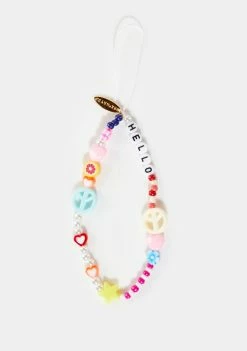 Skinnydip Mixed Beaded Phone Strap