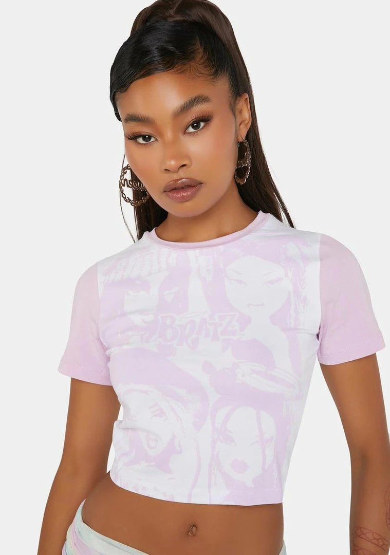 Top 10 🛒 Skinnydip X Bratz Poster Print Slim Fit T-Shirt Tops 🎉 2 Skinnydip X Bratz Poster Print Slim Fit T-Shirt Tops