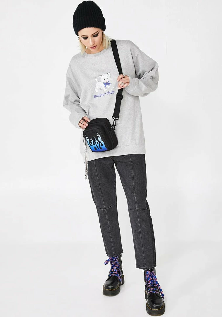 Budget ❤️ Skinnydip Bonjour Bitch Pullover Tops ⌛ 5 Skinnydip Bonjour Bitch Pullover Tops