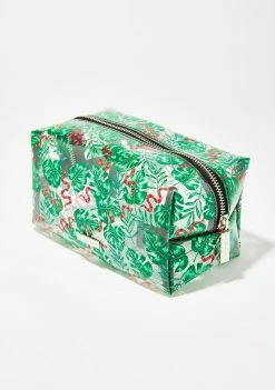 Skinnydip Tools & Accessories Snake And Palm Print Makeup Bag
