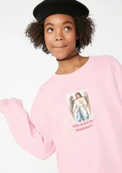 Skinnydip Tops God Bless My Overdraft Sweatshirt