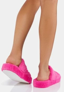 Barbie X Skinnydip Faux Fur Slippers Flats
