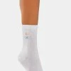 Skinnydip Go Away Embroidered Socks