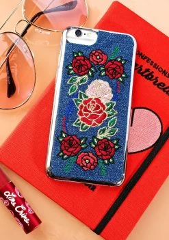 Skinnydip Denim Floral IPhone Case