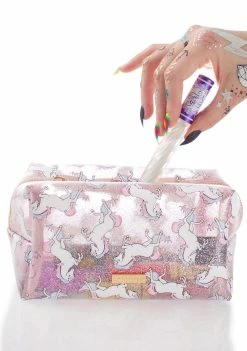 Skinnydip Glitter Unicorn Makeup Bag Bags & Wallets