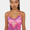 Skinnydip X Bratz Swirl Print Mesh Cami Top Tops