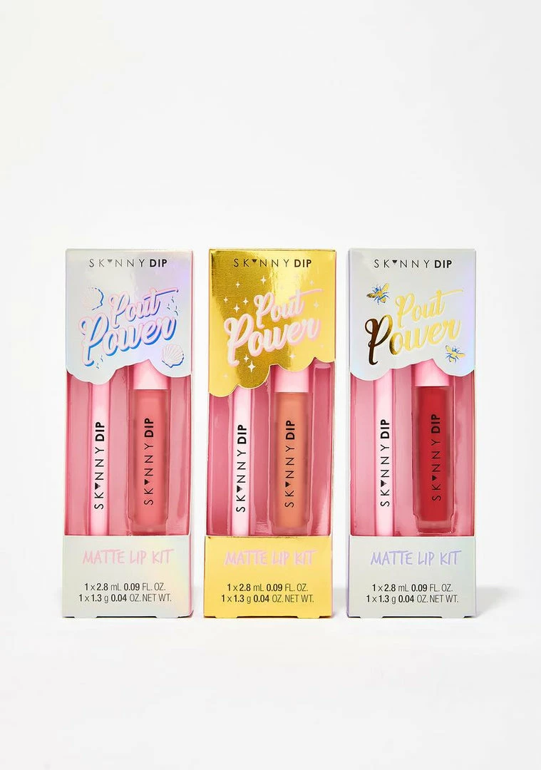 New 🤩 Skinnydip Lips Pout Power Lip Kit ✨ 2 Skinnydip Lips Pout Power Lip Kit