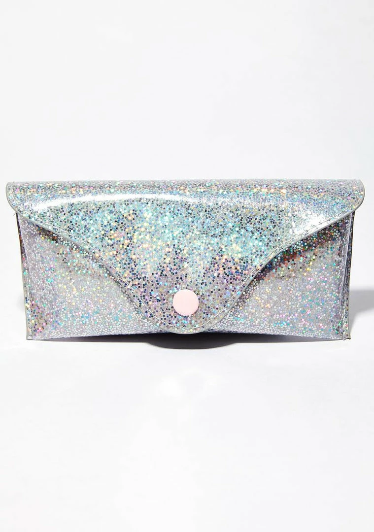 Brand new ❤️ Skinnydip Glitter 👓 Sunglasses Pouch 😍 4 Skinnydip Glitter Sunglasses Pouch