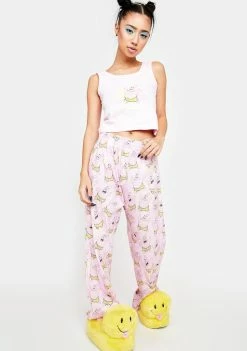 Skinnydip X Spongebob Snacking & Sleeping Lounge Set Lingerie & Sleepwear