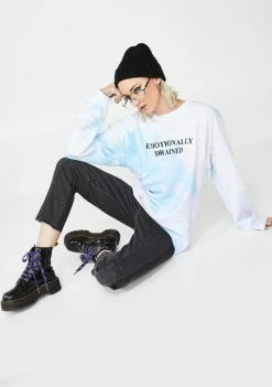 Skinnydip Emotionally Drained Pullover Tops