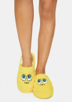 Cheap 👍 Skinnydip X Spongebob Fluffy Slippers ⭐ 7 Skinnydip X Spongebob Fluffy Slippers