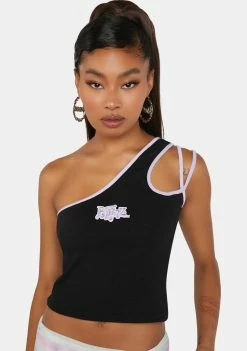 Skinnydip Tops X Bratz Logo Embroidered Cut Out Vest Top