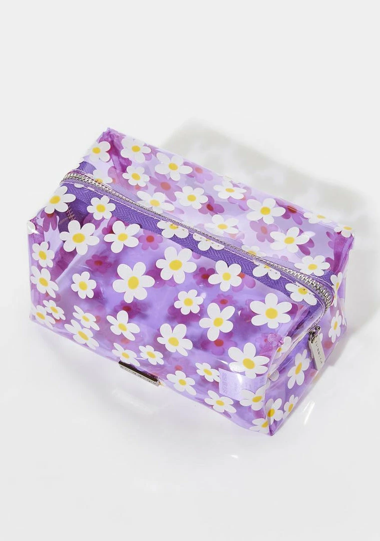 Best Pirce ✔️ Skinnydip Tools & Accessories Lilac Daisy Makeup Bag 🎁 4 Skinnydip Tools & Accessories Lilac Daisy Makeup Bag