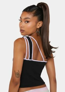 Skinnydip Tops X Bratz Logo Embroidered Cut Out Vest Top