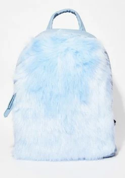 Skinnydip Frosty Faux Fur Backpack Bags & Wallets