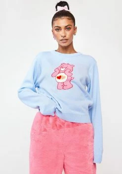 Skinnydip X Care Bears Love A Lot Bear Crop Sweater