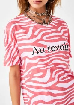Skinnydip Au Revoir Tiger T-Shirt Tops