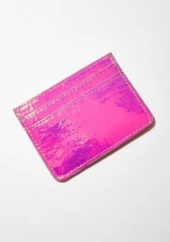 Skinnydip Bags & Wallets Pink Holo Card Holder