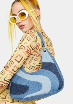 Best reviews of ๐ Skinnydip Sara Denim Wave Shoulder Bag ๐ 9 Skinnydip Sara Denim Wave Shoulder Bag