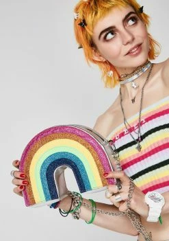 Skinnydip Glitter Rainbow Crossbody Bag Bags & Wallets