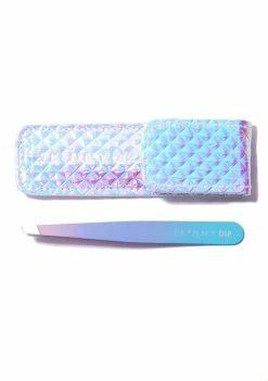 Skinnydip Tools & Accessories Ombre Tweezers With Holographic Pouch