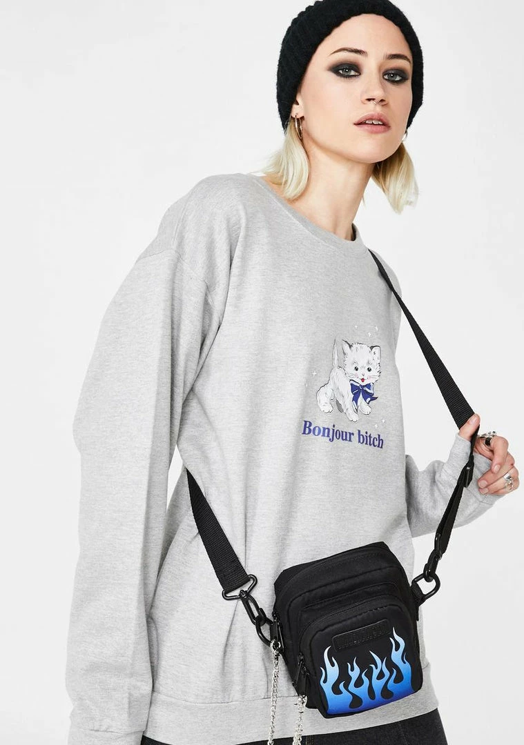 Budget ❤️ Skinnydip Bonjour Bitch Pullover Tops ⌛ 4 Skinnydip Bonjour Bitch Pullover Tops