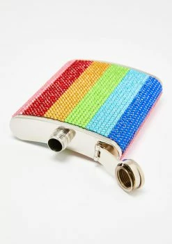Best Pirce π Skinnydip Rainbow Gem Hip Flask π 6 Skinnydip Rainbow Gem Hip Flask