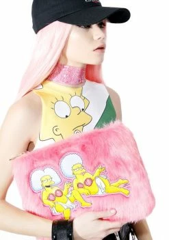 Skinnydip Bags & Wallets Patti & Selma Faux Fur Clutch