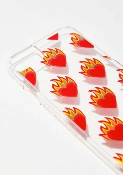 Hot Sale ๐ Skinnydip Other Shit Flame Heart IPhone Case โจ 8 Skinnydip Other Shit Flame Heart IPhone Case