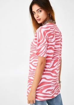 Skinnydip Au Revoir Tiger T-Shirt Tops