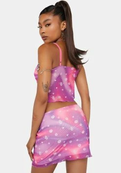 Discount ๐ Skinnydip X Bratz Swirl Print Mesh Mini ๐ Skirt ๐งจ 8 Skinnydip X Bratz Swirl Print Mesh Mini Skirt