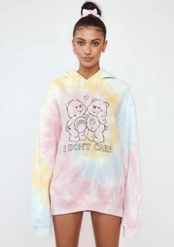 Skinnydip X Care Bears I Don't Care Tie Dye Hoodie