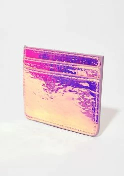 Skinnydip Bags & Wallets Pink Holo Card Holder