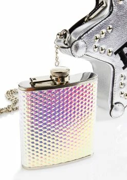 Skinnydip Druzy Flask