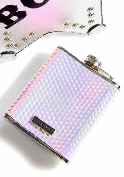 Skinnydip Druzy Flask