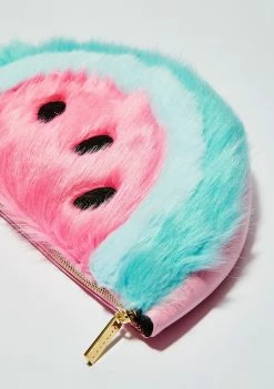 Skinnydip Furry Watermelon Clutch