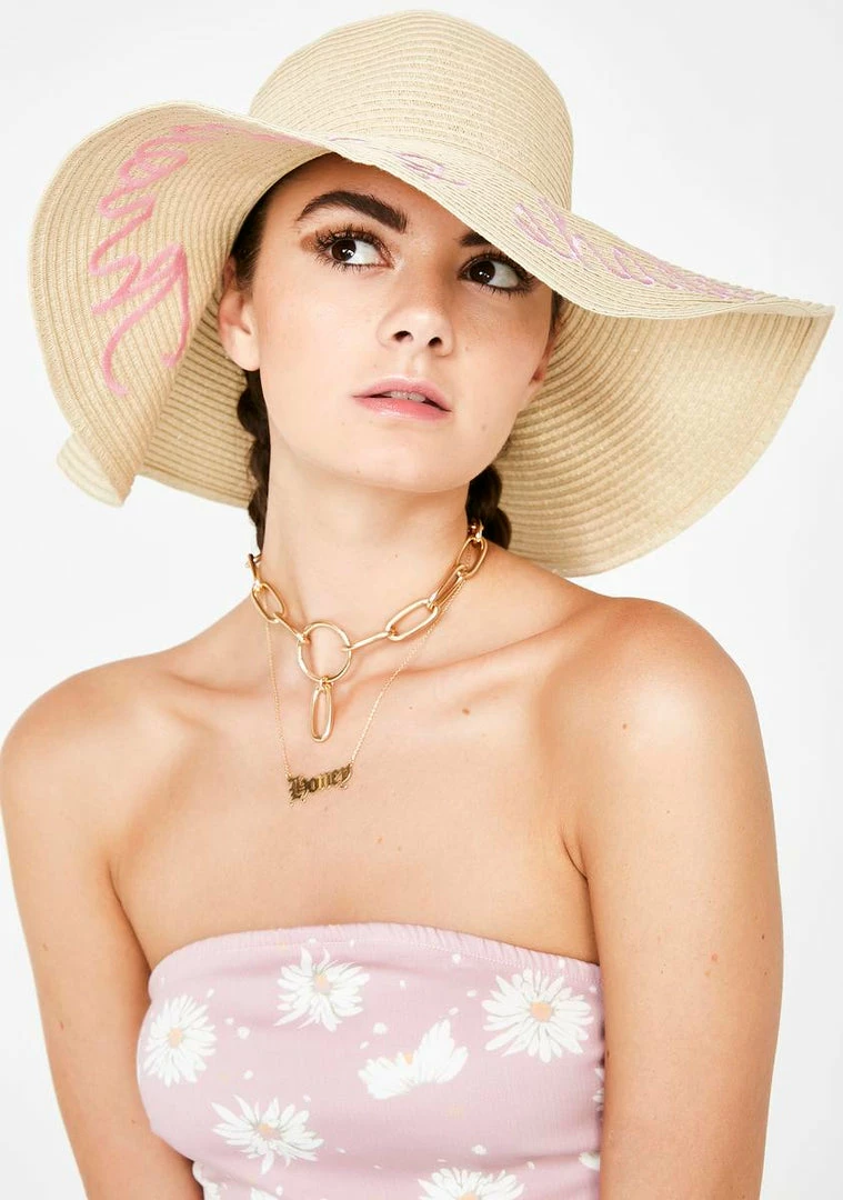 Best Sale ⌛ Skinnydip Throwing Shade Straw Hat Hats 🔥 2 Skinnydip Throwing Shade Straw Hat Hats